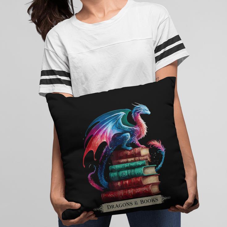 Dragons And Books Dragonworm Book Lover Reading Pillowcase