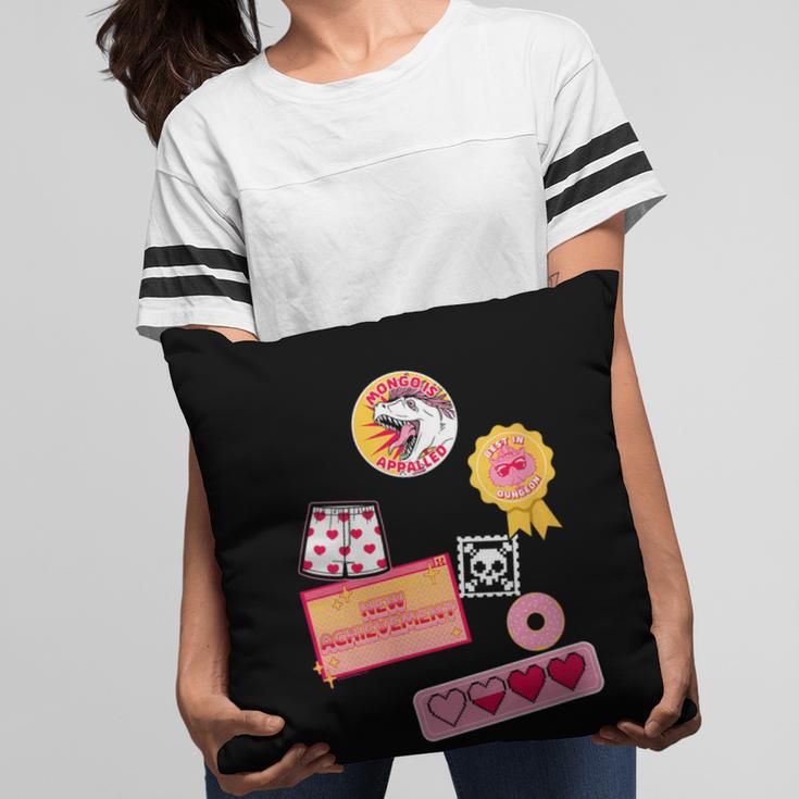 Dungeon Crawler Carl Colorful Sticker Collage LitRPG Book Pillowcase