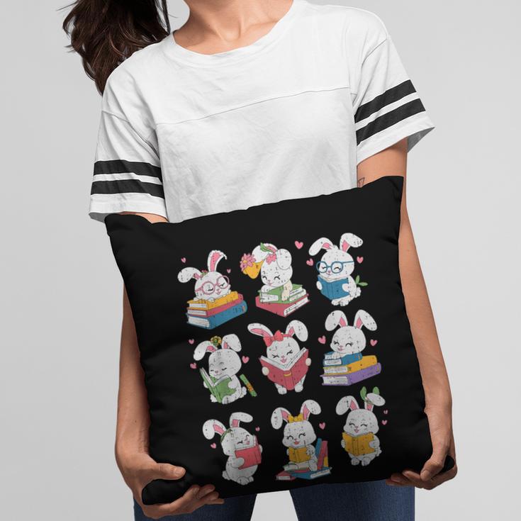 Easter Teacher Cute Bunny Reding Books Librarian Bookworm Pillowcase Easter Teacher Cute Bunny Reding Books Librarian Bookworm Pillowcase