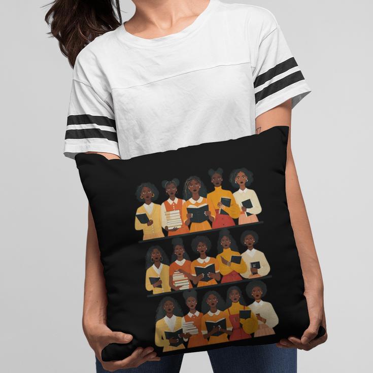 Educated Afro Women Girl Reading Book Future HBCU Grad Pillowcase