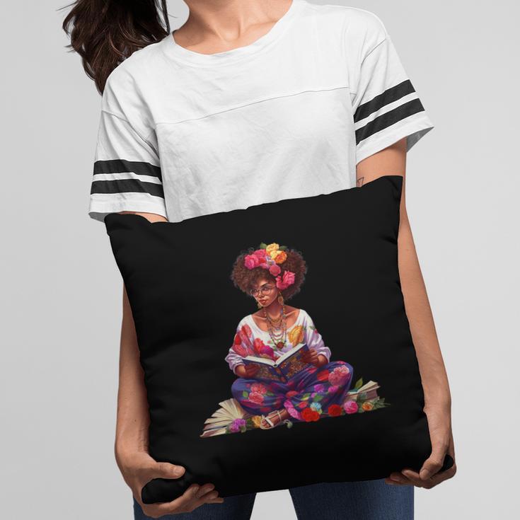 Educated Melanin Queen Afro Women Reading Book History Pillowcase