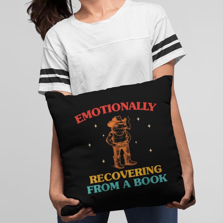 Emotionally Recovering From A Book Frog Pillowcase