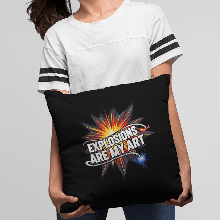 Explosions Are My Art Comic Book Boom Pillowcase
