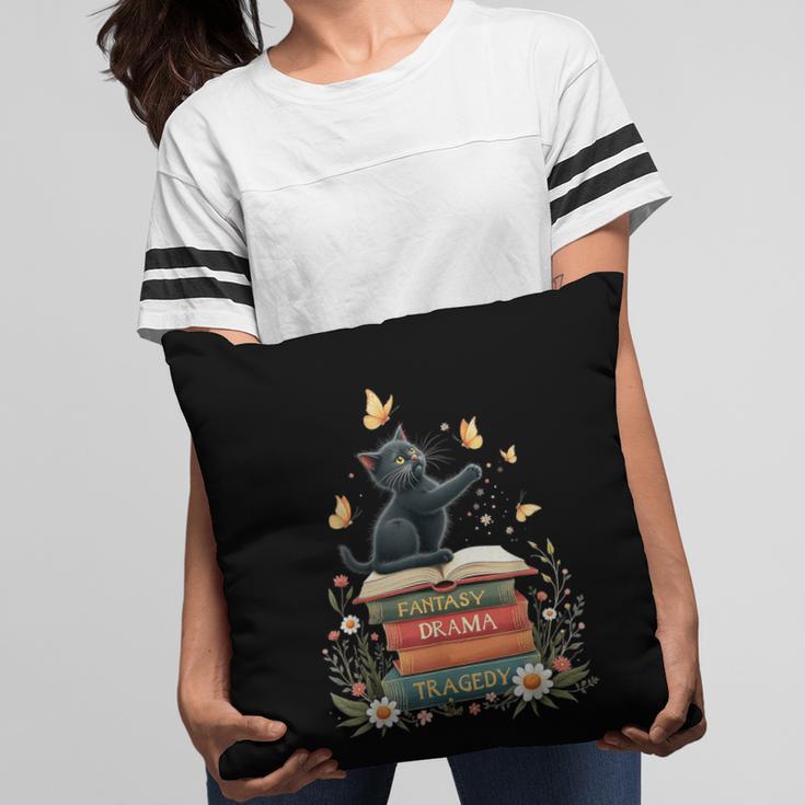 Fantasy Drama Tragedy Reading Lover Book Cat Humor Pillowcase Fantasy Drama Tragedy Reading Lover Book Cat Humor Pillowcase