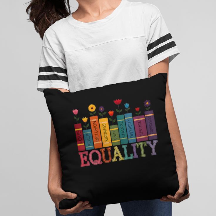 Floral Flower Book Equality Human Rights Women's Rights Pillowcase