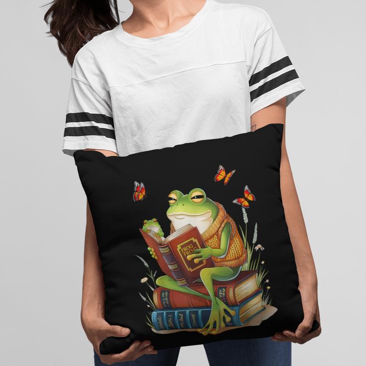 Frog & Toad Fishing Vintage Classic Book Frog Reading Book Pillowcase