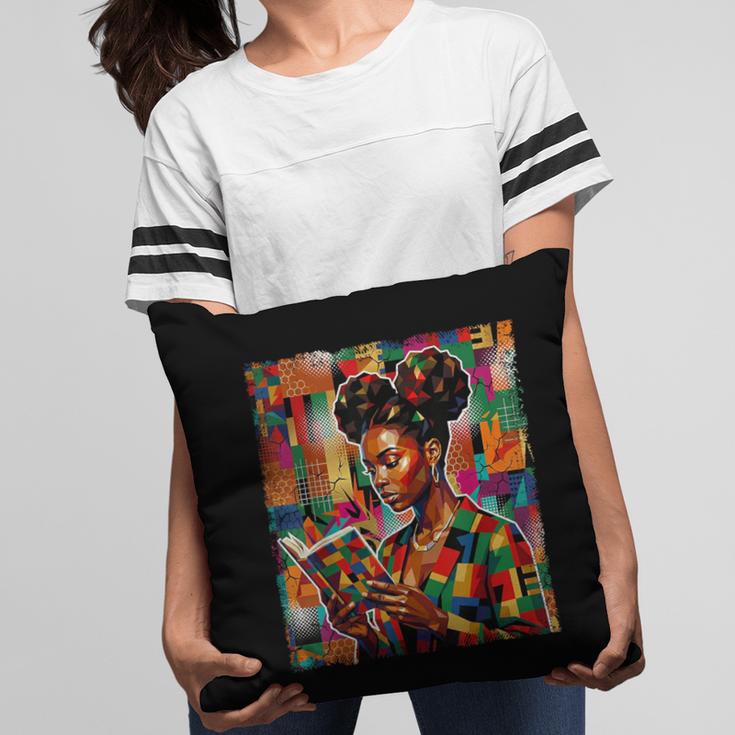 Geometric History Educated Women Reading Book Melanin Pillowcase Geometric History Educated Women Reading Book Melanin Pillowcase