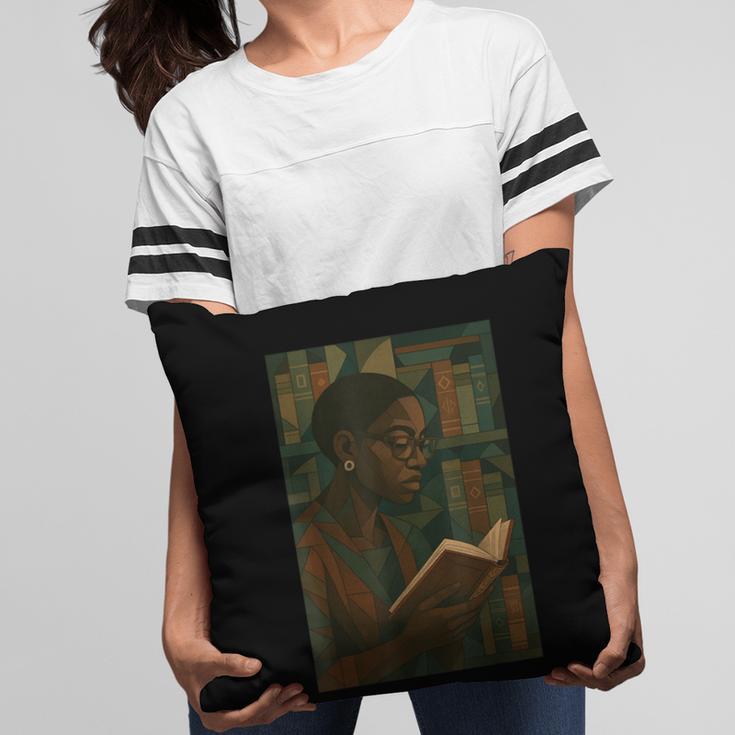 Geometric History Educated Women Teacher Book Melanin Pillowcase Geometric History Educated Women Teacher Book Melanin Pillowcase