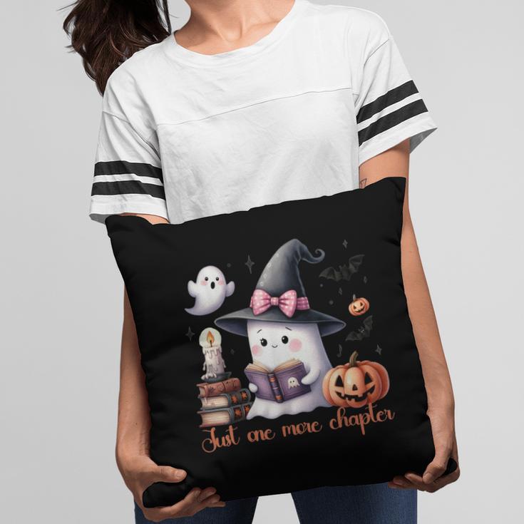 Ghost Reading Book Coquette Bow Halloween Girl Toddler Kid Pillowcase