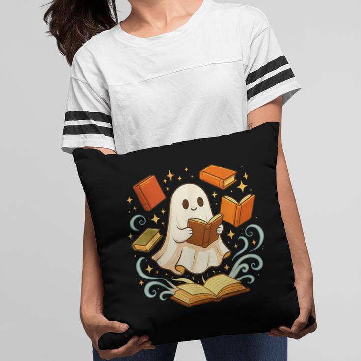 Halloween Cute Ghost Shirt Reading Books Ghost Pillowcase Halloween Cute Ghost Shirt Reading Books Ghost Pillowcase