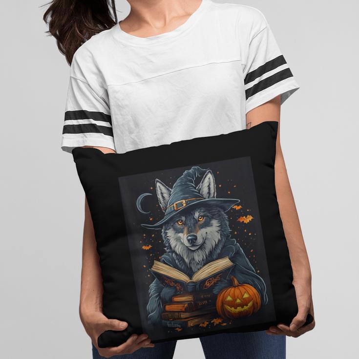 Halloween Girls Boys Cute Wolf Book Pumpkin Kids Halloween Pillowcase