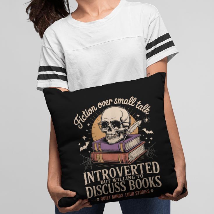Introverted But Willing To Discuss Books Cozy Aesthetic Pillowcase