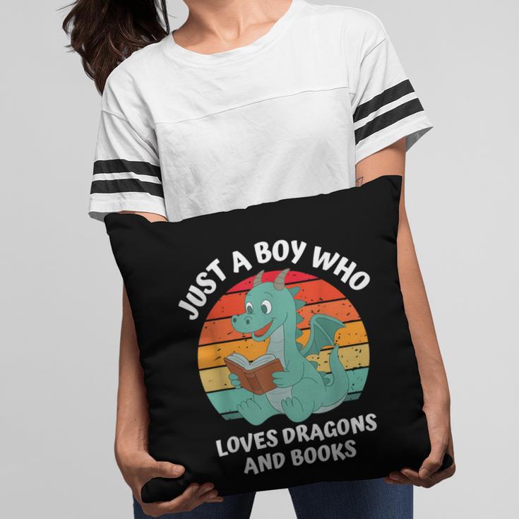 Just A Boy Who Loves Dragons And Books Kids Toddler Baby 5T Pillowcase