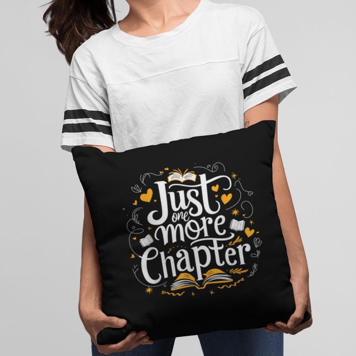 Just One More Chapter Bookish Book Reading Lover Heart Pillowcase