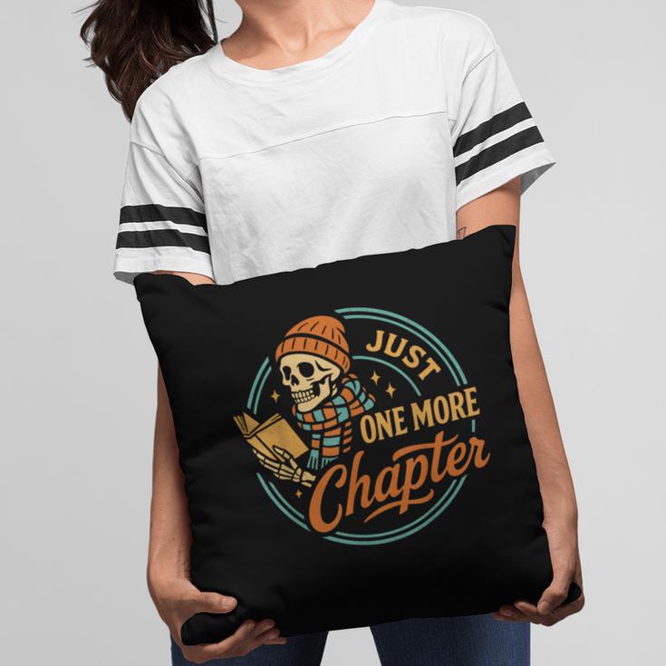 Just One More Chapter Skeleton Reading Book Scaft Beanie Pillowcase