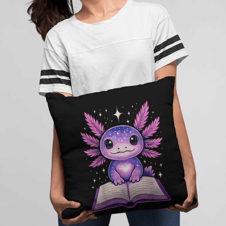 Kawaii Axolotl Cute Axolotls Reading Book Pillowcase Kawaii Axolotl Cute Axolotls Reading Book Pillowcase