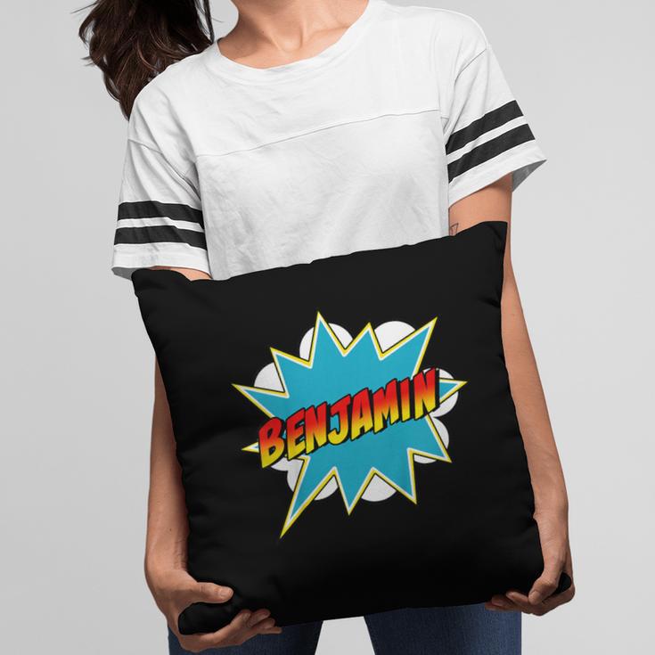 Kids Boys Benjamin Name Personalized Superhero Comic Book Pillowcase