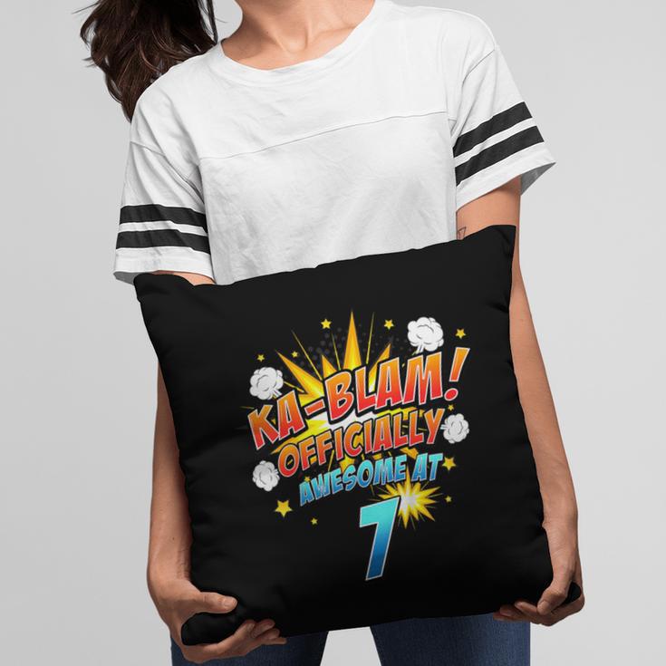 Kids Ka-Blam 7 Year Old Boys 7th Birthday Comic Book Super Hero Pillowcase