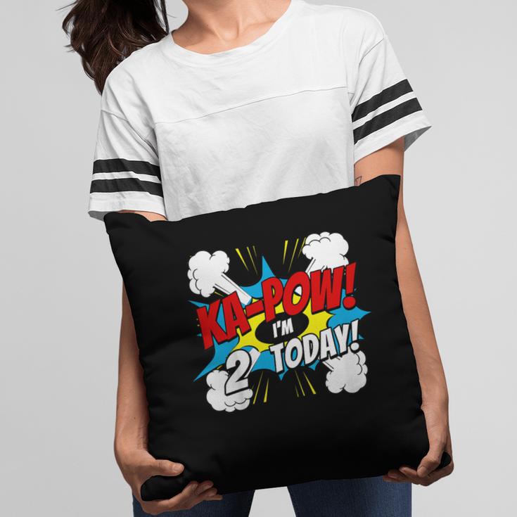 Kids Ka-Pow 2 Years Old Kids 2nd Birthday Comic Book Super Hero Pillowcase