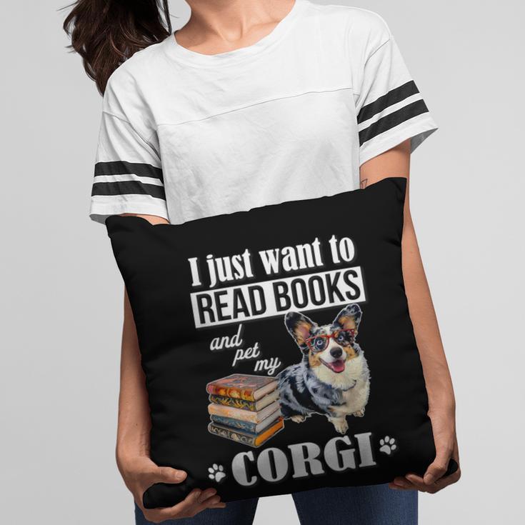 Kids Read Books & Pet My Blue Merle Corgi Lover Pillowcase