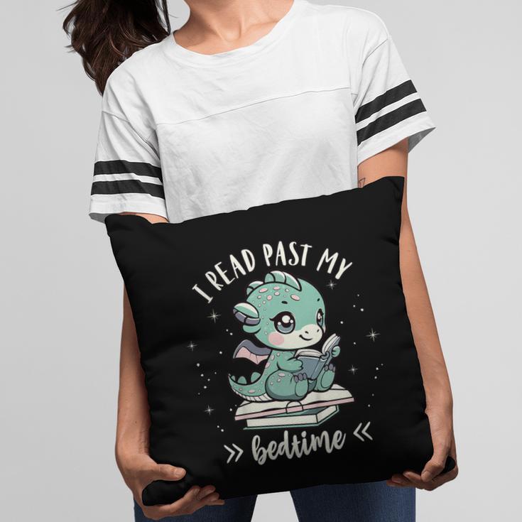 Kids I Read Past My Bedtime Cute Book Dragon Pajama Pillowcase