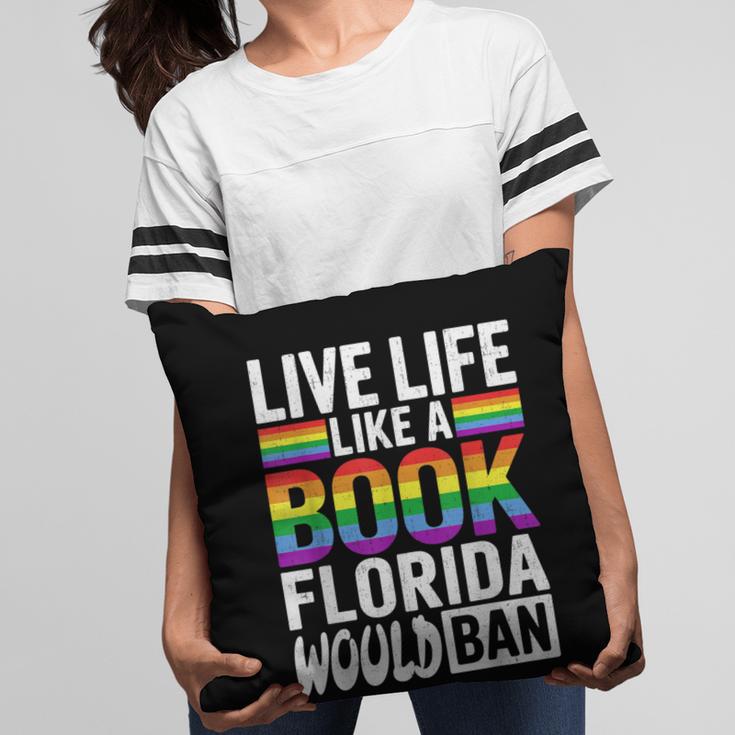 LGBTQ Quote Live Life Like A Banned Rainbow Book Pillowcase LGBTQ Quote Live Life Like A Banned Rainbow Book Pillowcase