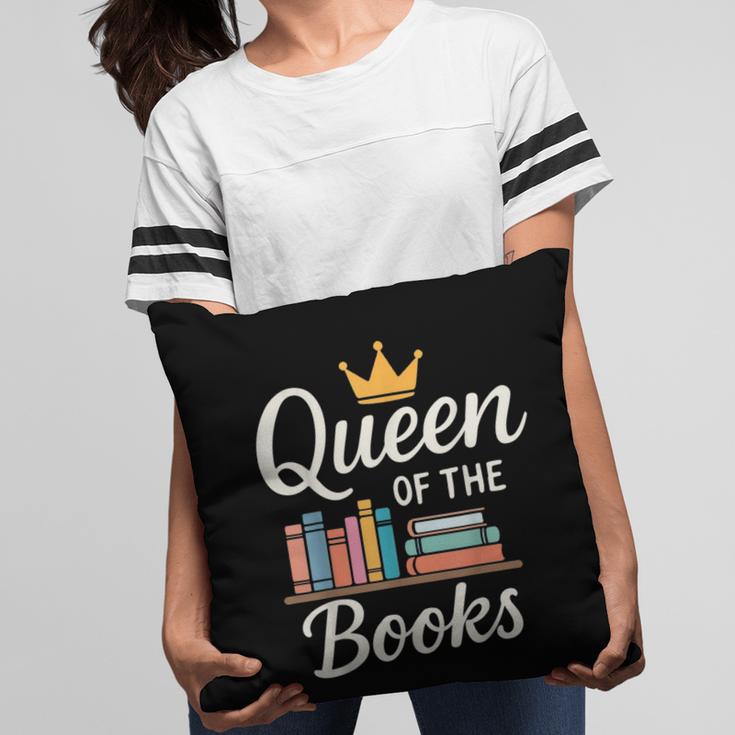Librarian Queen Of The Books Book Reading Library Pillowcase