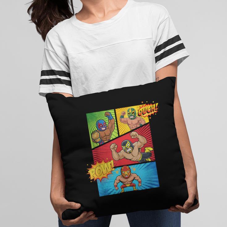 Lucha Libre Comic Book Mexican Wrestling Cartoon Wrestler Pillowcase