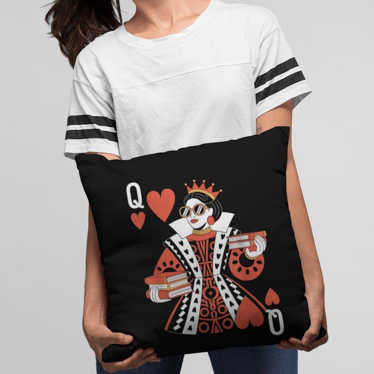 Modern Queen Of Hearts Book Lover Reading Novels Romantasy Pillowcase Modern Queen Of Hearts Book Lover Reading Novels Romantasy Pillowcase