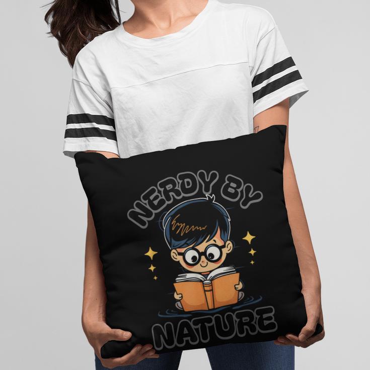 Nerdy By Nature Chibi Cute Book Lover Pillowcase