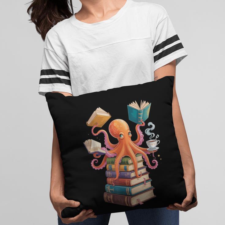 Octopus Book Reading Book Reader Ocean Octopus Pillowcase