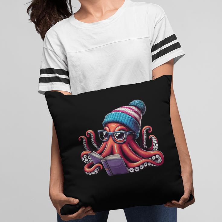 Octopus Reading Book Kraken Book Lover Pillowcase