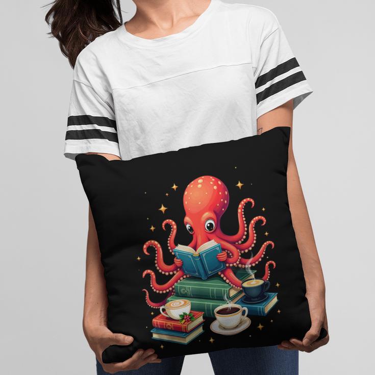 Octopus Reading Books Tea Coffee Pillowcase Octopus Reading Books Tea Coffee Pillowcase