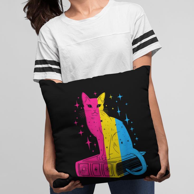 Pansexual Pride Celestial Cat Sitting Book LGBTQ Pan Colors Men Women Pillowcase Pansexual Pride Celestial Cat Sitting Book LGBTQ Pan Colors Men Women Pillowcase