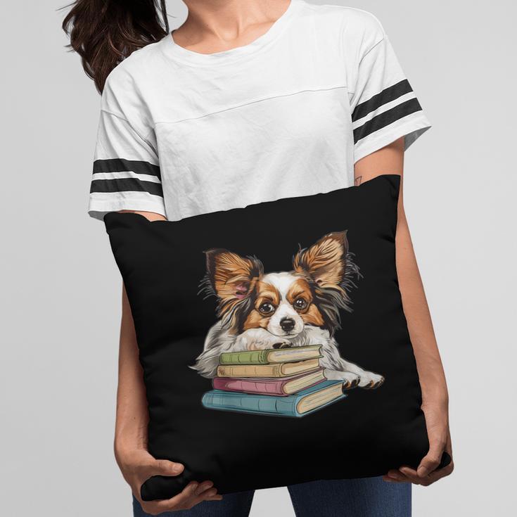Papillon Books Reading Dog Breed Graphic For Men Women Kids Pillowcase Papillon Books Reading Dog Breed Graphic For Men Women Kids Pillowcase