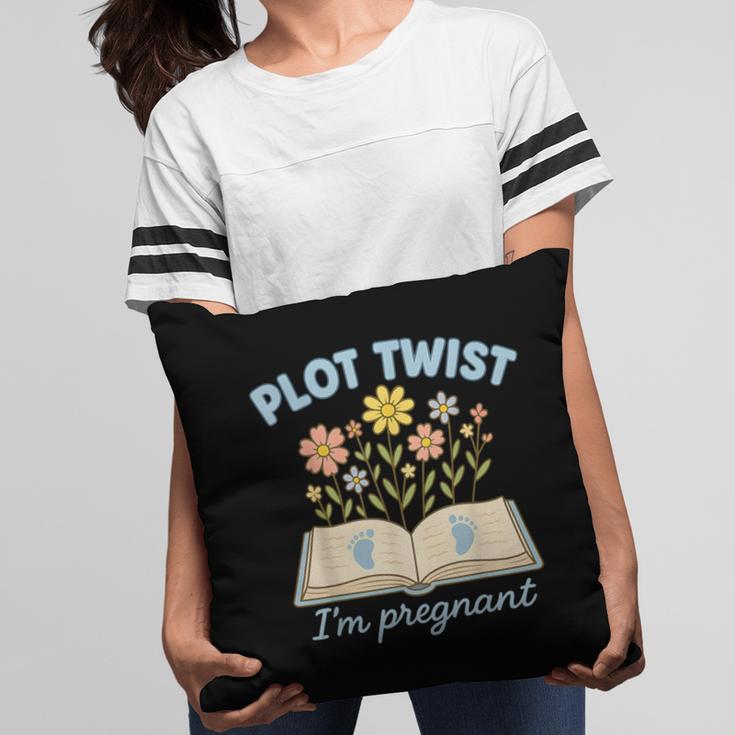 Plot Twist I'm Pregnant Literary Pregnancy Announcement Book Pillowcase