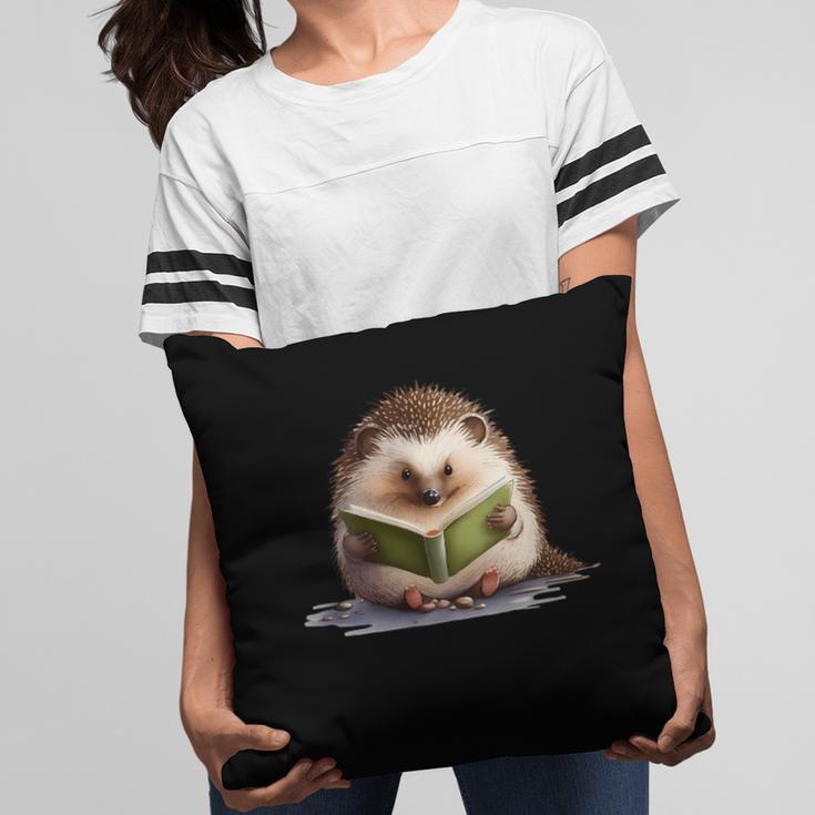 Porcupine Reading Book Hedgehog Book Lover Pillowcase