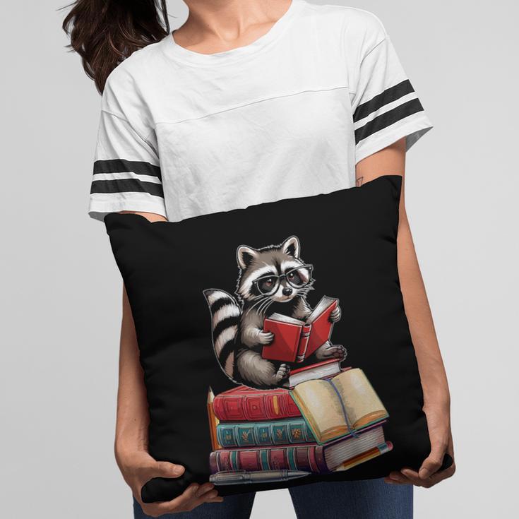 Raccoon Reading Books Matching Bookworm Readers Librarian Pillowcase