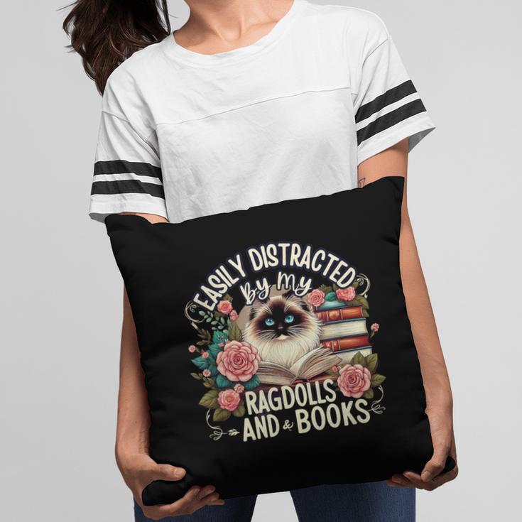 Ragdoll Lover Ragdoll Cat Ragdolls And Books Pillowcase