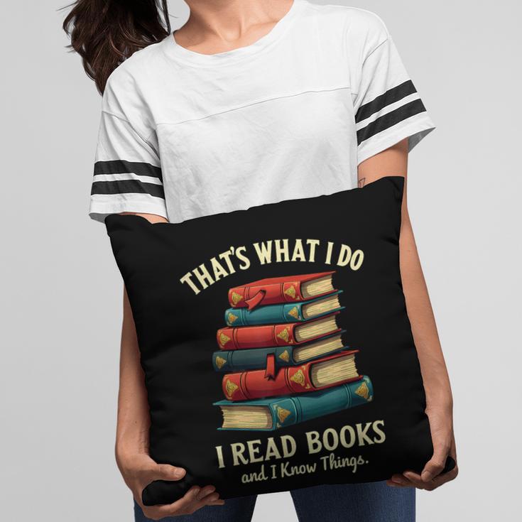 I Read Books Bookworm Halloween Pillowcase