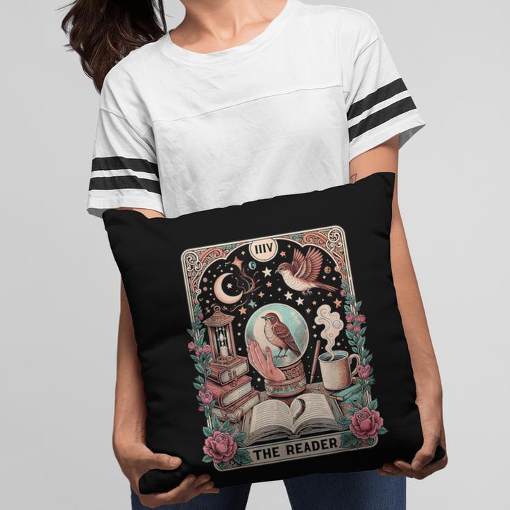 The Reader Tarot Card Shirt Bird Book Lover Bookworm Pillowcase