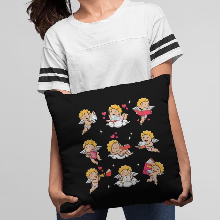 Reading Cupids Books Valentine's Day Teachers Book Lovers Pillowcase Reading Cupids Books Valentine's Day Teachers Book Lovers Pillowcase