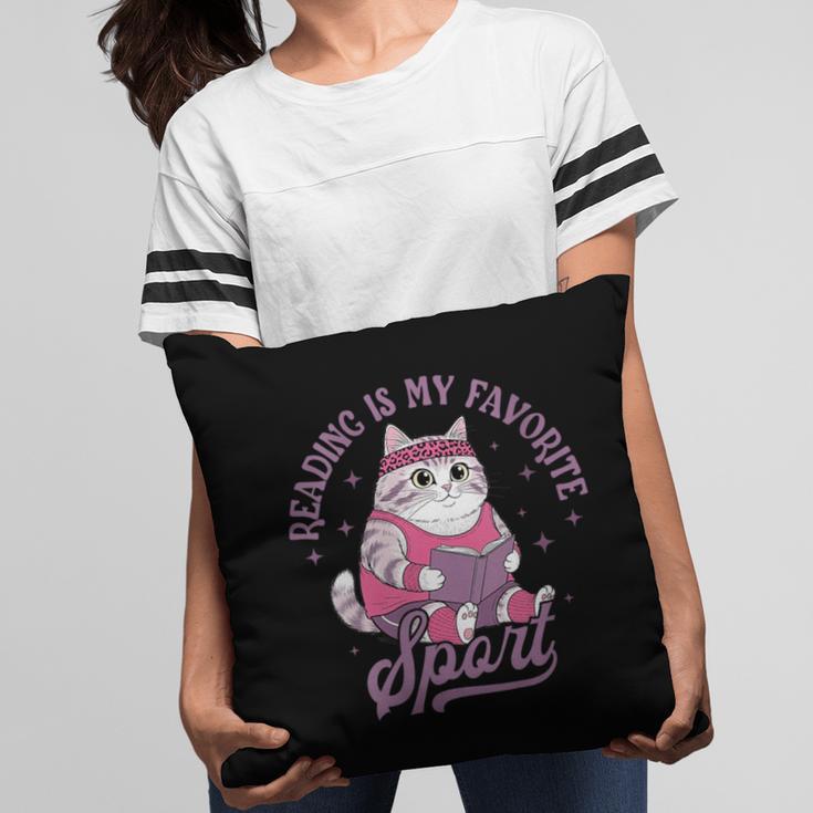 Reading Is My Favorite Sport Bookworm Cat Lover Book-Club Pillowcase Reading Is My Favorite Sport Bookworm Cat Lover Book-Club Pillowcase