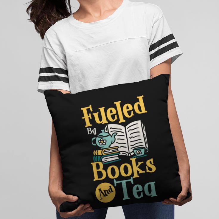 Reading Hobby Bookshelves Library Fueled By Books And Tea Pillowcase