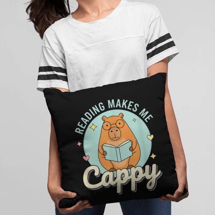 Reading Makes Me Cappy Bookworm Capybara Book Reading Pillowcase Reading Makes Me Cappy Bookworm Capybara Book Reading Pillowcase