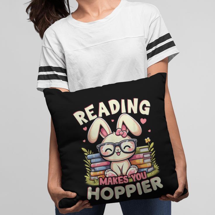 Reading Makes You Hoppier Bunny Book Fans Toddler Kid Pillowcase Reading Makes You Hoppier Bunny Book Fans Toddler Kid Pillowcase