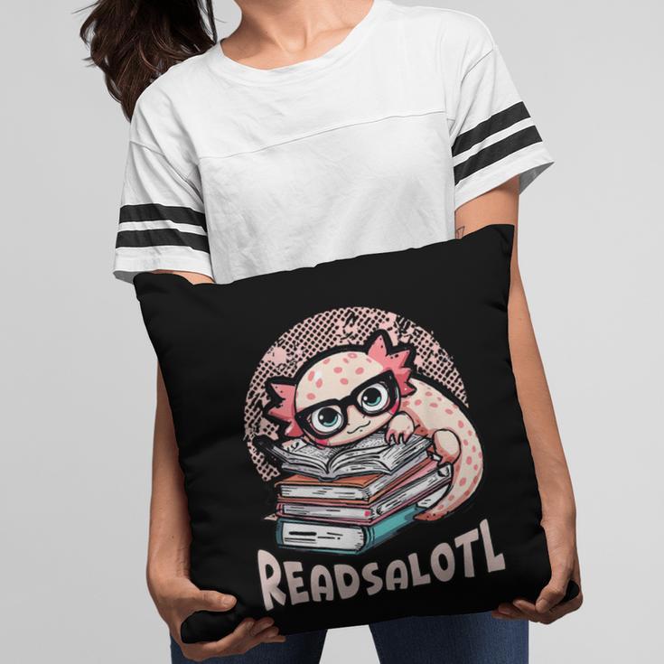 Readsalotl Axolotl Reading Books Glasses Bookworm Pun Fun Pillowcase Readsalotl Axolotl Reading Books Glasses Bookworm Pun Fun Pillowcase