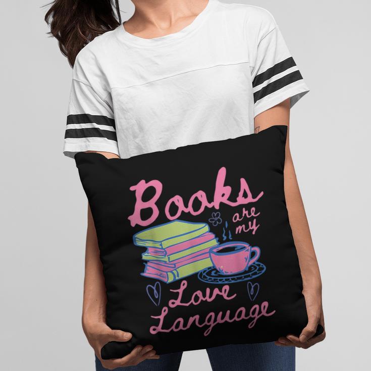 Retro Books Are My Love Language Valentine Book Lovers Pillowcase Retro Books Are My Love Language Valentine Book Lovers Pillowcase