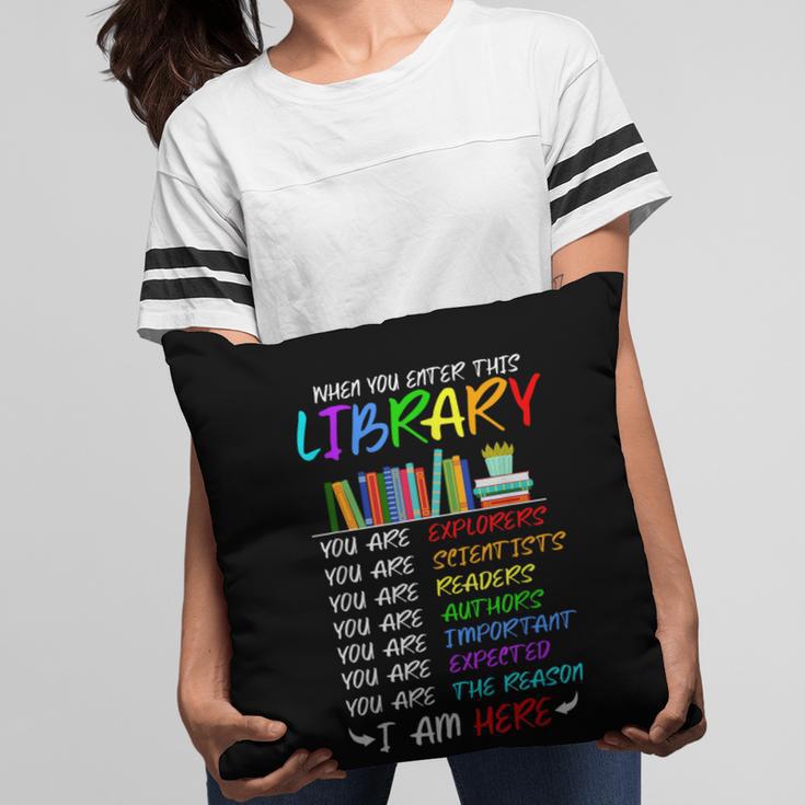 Retro Librarian Book Reader Library Book Reading Pillowcase