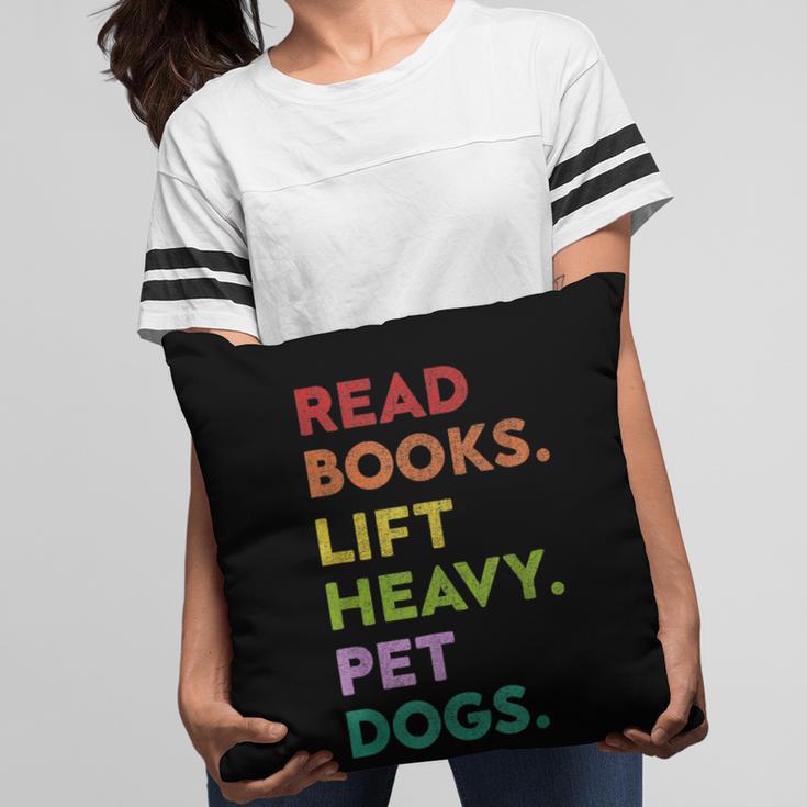 Retro Read Books Lift Heavy Pet Dogs Gym Book Lover Pillowcase Retro Read Books Lift Heavy Pet Dogs Gym Book Lover Pillowcase